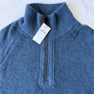 Banana Republic Men's Zip-Up Sweater in Blue